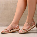 Papete Feminina Birken Tiras Brilhantes 2 em 1 – Use Como Sandália ou Tamanco com Conforto e Estilo Dourada
