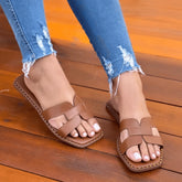 Rasteira Feminina Modelo H Casual Marrom