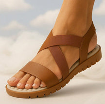 Sandália Feminina Papete Anatômica Massageadora Ultra Conforto Marrom