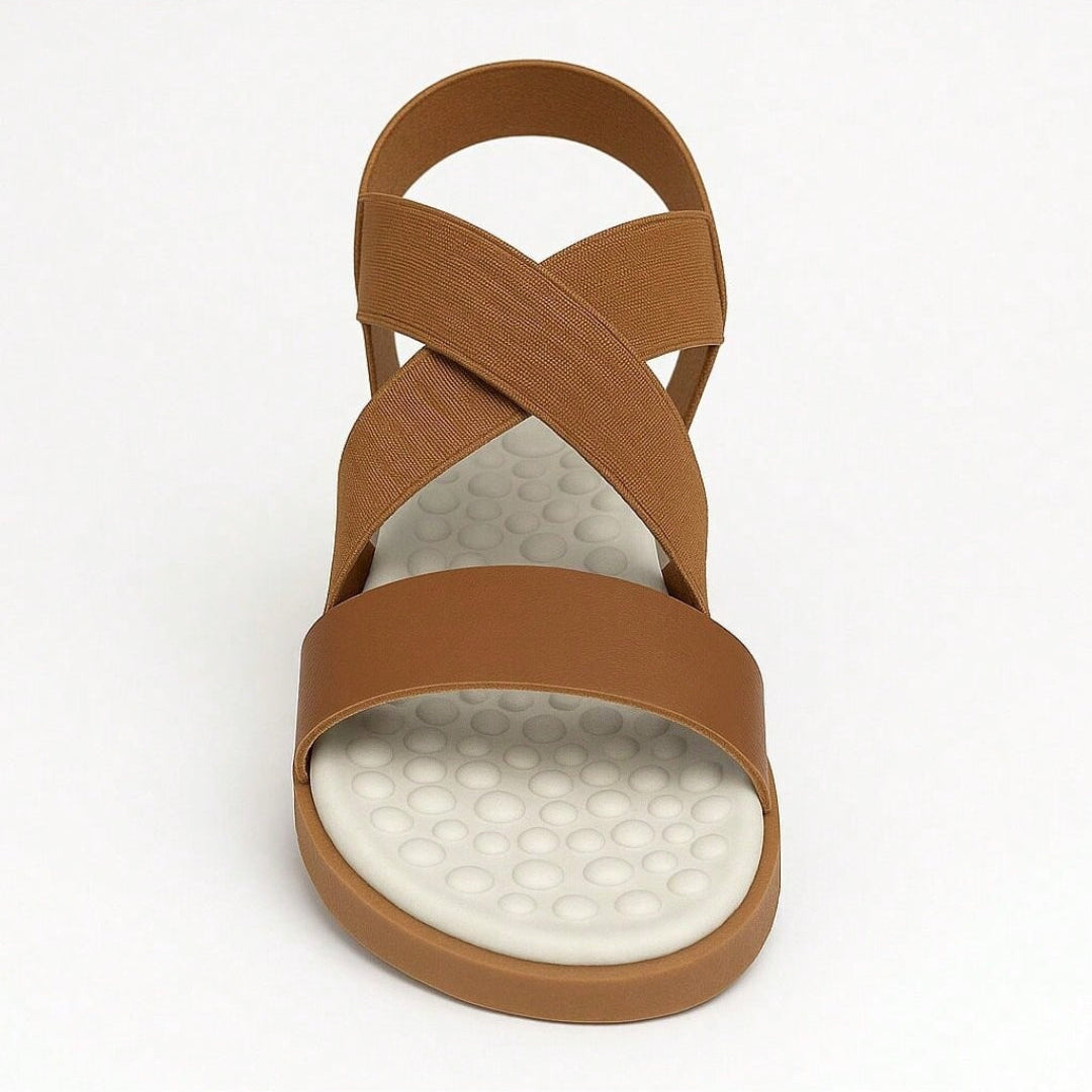 Sandália Feminina Papete Anatômica Massageadora Ultra Conforto Marrom