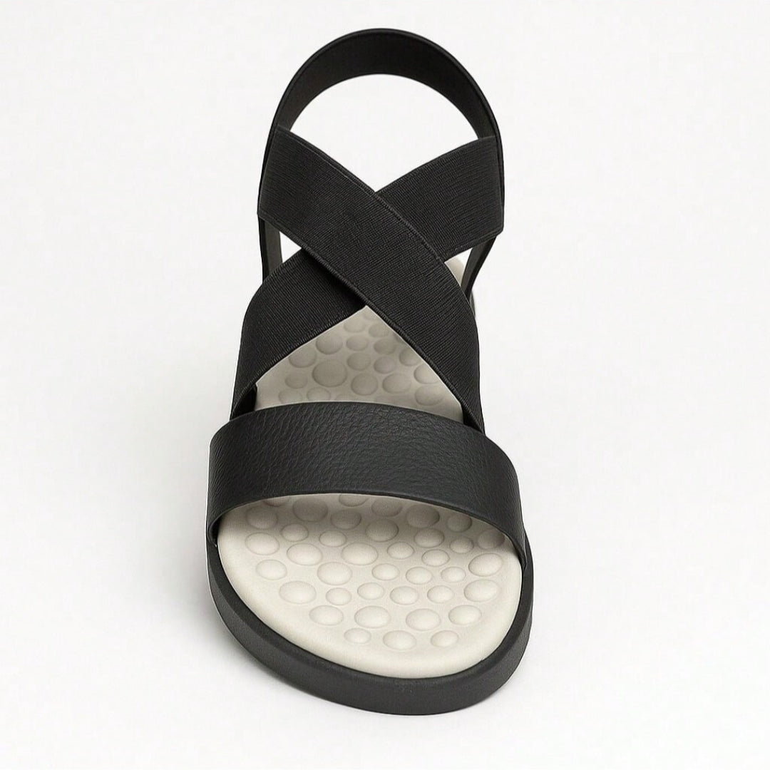 Sandália Feminina Papete Anatômica Massageadora Ultra Conforto Preta