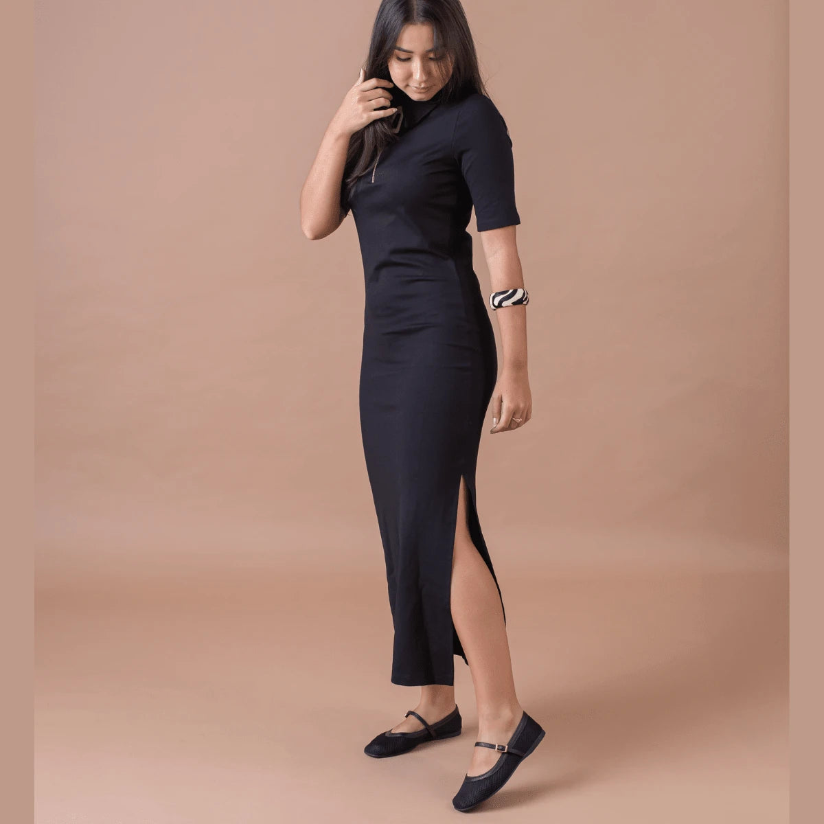 Sapatilha Feminina Boneca Tela Transparente  Preta