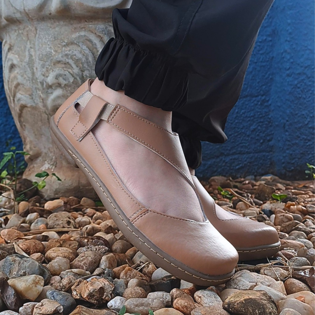 Sapatilha Feminina Retro Boneca Casual Confort Caramelo