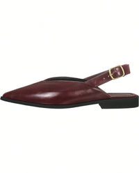Sapatilha_Feminina_Slingback_Bico_Fino_Rasteira_Recorte_V_Fivela_Lateral_Elegante_Marsala