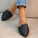 Sapatilha Mule Feminina Bico Fino com Spyke