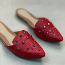 Sapatilha Mule Feminina Bico Fino com Spyke