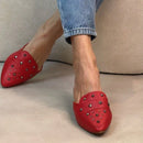 Sapatilha Mule Feminina Bico Fino com Spyke