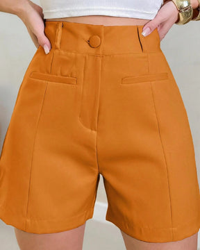 Short Feminino Alfaiataria com Bolso Fake Laraja