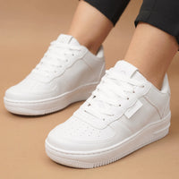 Tênis Feminino Air Minimalista Casual  - Numeração Especial - 34 ao 43 Branco
