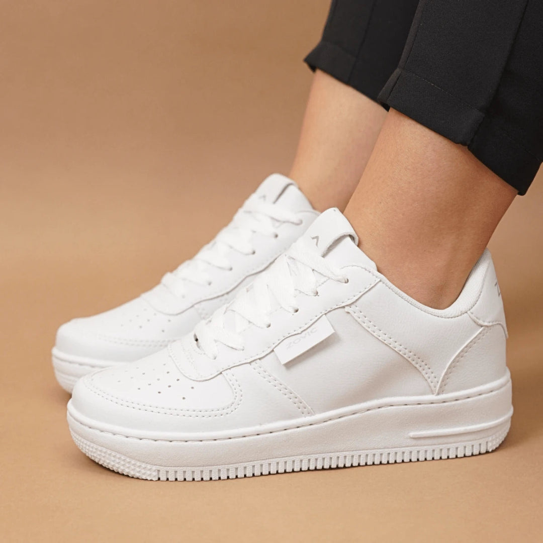 Tênis Feminino Air Minimalista Casual  - Numeração Especial - 34 ao 43 Branco