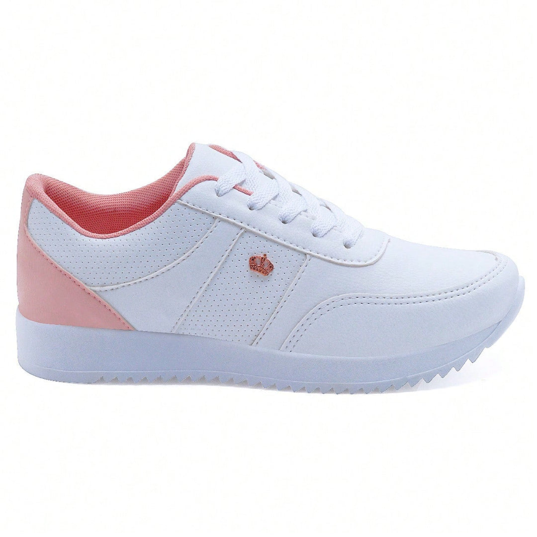 Tênis Feminino Casual Conforf - Numeração especial do 33 ao 41 Branco