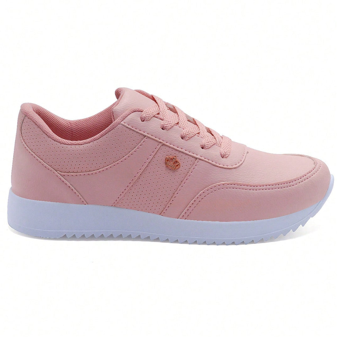 Tênis Feminino Casual Conforf - Numeração especial do 33 ao 41 Rosa