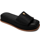 Tamanco Feminino Flatform Chinelo Confortável Juta Preto