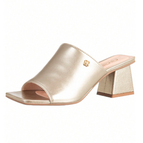 Tamanco Feminino Mule Salto Bloco