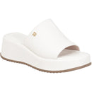 Tamanco Feminino Plataforma Anabela Flatform Sola Macia Branco