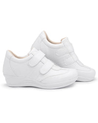 Tenis Feminino Sola Macia Confortável com Ajuste em Velcro Branco