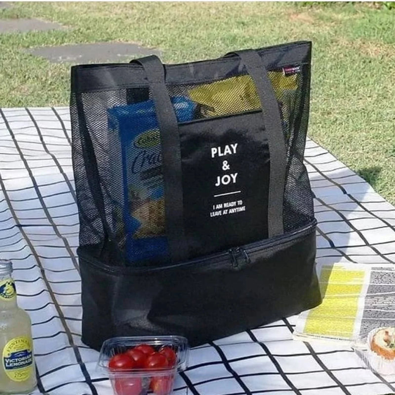 Bolsa de Praia com Compartimento térmica