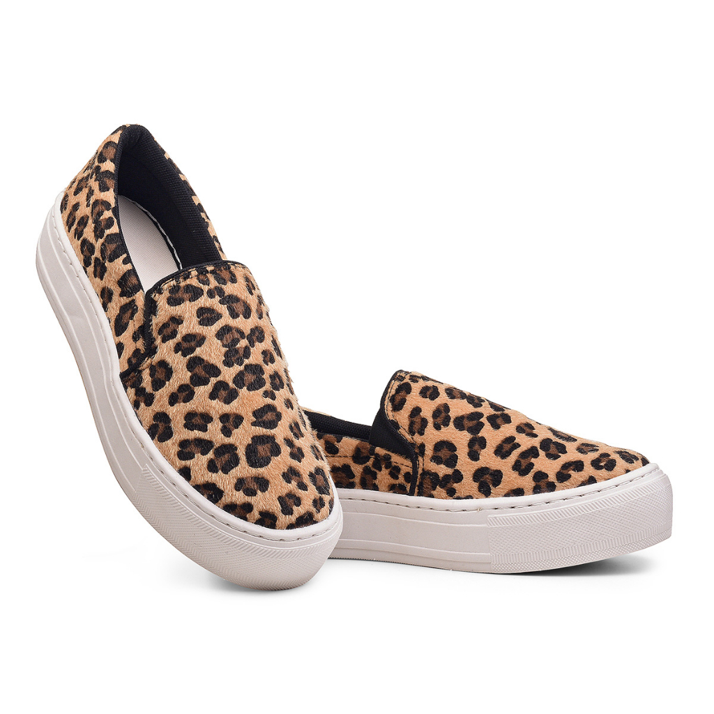 Tênis Slip On Feminino Casual com Plataforma – Estilo e Conforto no Calce Fácil