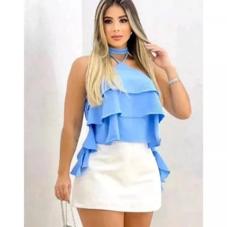 Blusa Frente Única 3 Babados