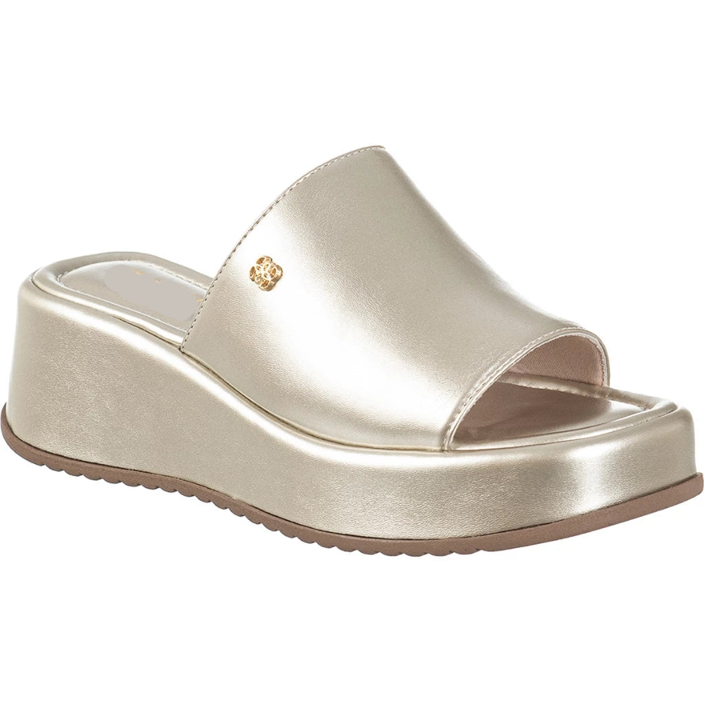 Tamanco Feminino Plataforma Sola Macia Anabela Flatform