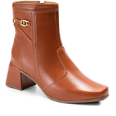 Bota Feminina Cano Curto com Salto Bloco Baixo e Detalhe Lateral – Estilo, Conforto e Versatilidade