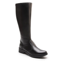Bota Feminina Montaria Cano Alto Salto Baixo e Bico Redondo